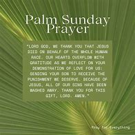 Image result for Palm Sunday Prayer Image