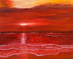 Image result for Sunset Painting