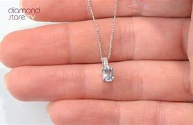 Image result for 9Ct 6Mm Gold Aquamarine Pendant