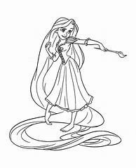 Image result for Rapunzel Black and White Coloring Pages