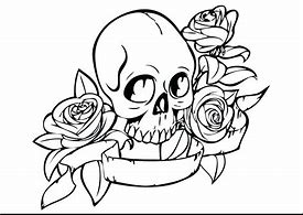 Image result for Skull Printable Black and White