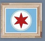 Image result for Chicago Flag Wall Art