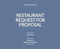 Image result for Restaurant Proposal Sample