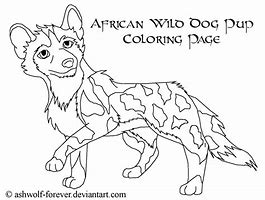 Image result for Wild Dog Coloring Pages