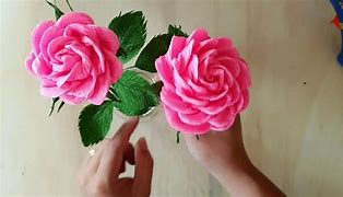 Image result for Crepe Paper Rose Tutorial