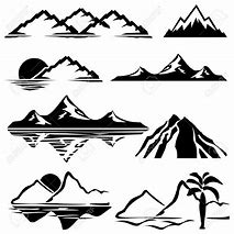 Image result for Mountain Silhouette Clip Art Free