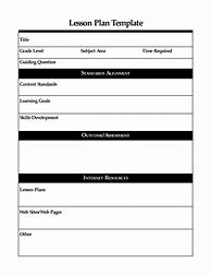 Image result for Free Printable Editable Lesson Plan Template