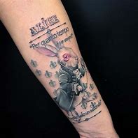 Image result for Alice in Wonderland Tattoo Drawings