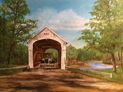 Image result for Covered Bridge Artwork