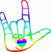 Image result for ASL I Love You Hand SVG