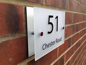 Image result for Custom Door Number Signs