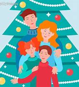 Image result for Log Cabin Christmas Tree with Family Tree