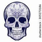 Image result for Skull Tattoo Flash Art