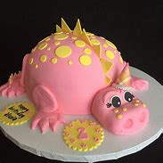 Image result for Pink Dinosaur Cake