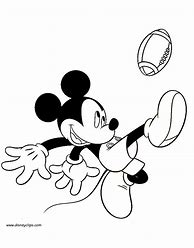 Image result for Mickey Mouse Football Coloring Pages