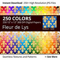 Image result for Gold Fleur De Lis