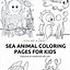 Image result for Sea Life Animals Coloring Pages