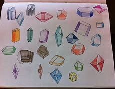 Image result for Crystal Drawing Easy