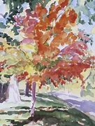 Image result for Watercolor Maple Tree with Leaf