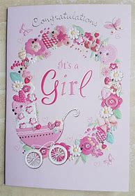 Image result for Baby Girl Cards Blank