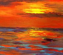 Image result for Vibrant Sunset Painting