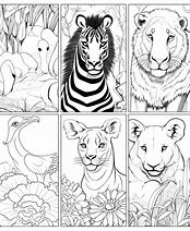 Image result for Animal Coloring Stickers