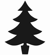 Image result for Silhouette of a Christmas Tree