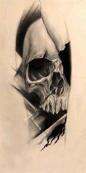 Image result for Skull Tattoo Art