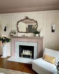 Image result for dusty rose living room