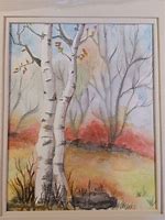 Image result for Birches Painting