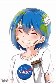 Image result for Earth as Anime Character