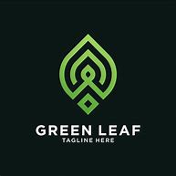 Image result for Logo with Green Leaf and Stem