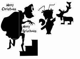 Image result for grinch christmas tree silhouette