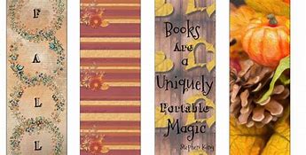 Image result for Free Printable Fall Bookmarks