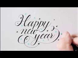 Image result for Happy New Year Cursive