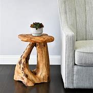 Image result for Tree Trunk Side Table