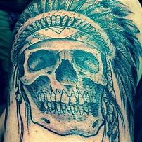 Image result for Evil Skull Sleeve Tattoos