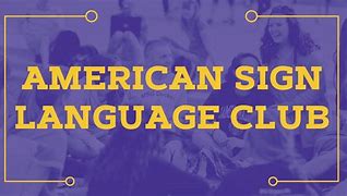 Image result for Sign Language Club Poster