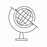 Image result for Globe Icon Thin Line