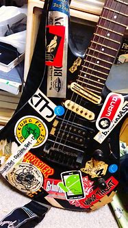 Image result for Cool Guitar Stickers