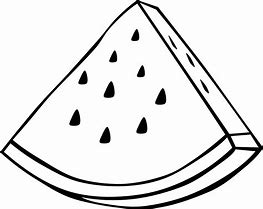 Image result for Watermelon Slice Sketch