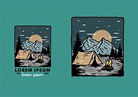 Image result for Mountain Camping Tattoo