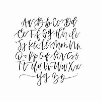 Image result for Hand Lettering Fonts Calligraphy Alphabet