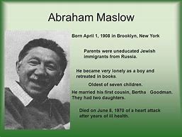 Image result for Abraham Maslow E