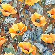 Image result for Brown Flower Pattern