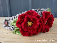 Image result for Poppy Headband Crochet Pattern