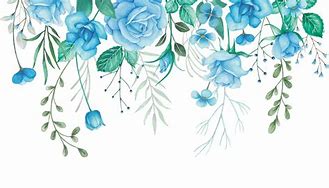 Image result for Light Blue Flower Border Clip Art