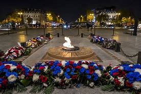 Image result for Arch of Triumph Paris Flame Rain