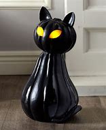 Image result for Plastic Flat Halloween Cat Decorations