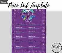 Image result for Price List Template Excel